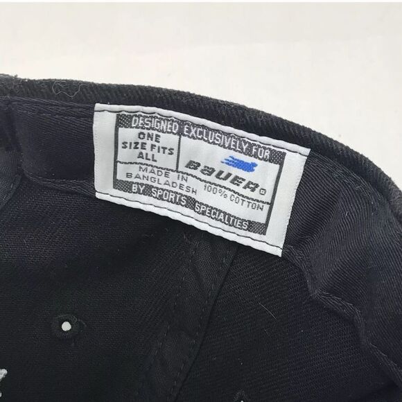 Vintage Bauer Sports Specialties NHL Los Angeles Kings Strapback Hat Cap Black - Picture 6 of 10